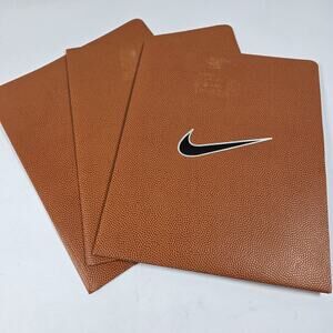 3 Retro Nike Basketball Folder Portfolio Paper Keeper Peachy Nike swoosh Y2K